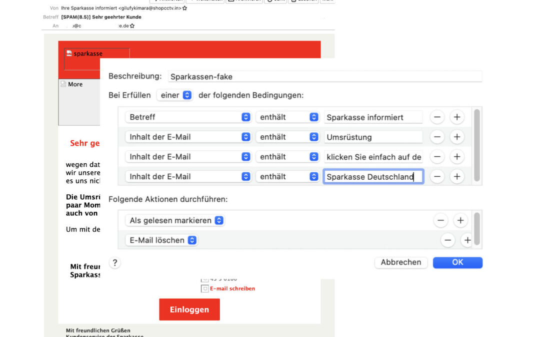 SPAM-Mail Regel erstellen am Mac